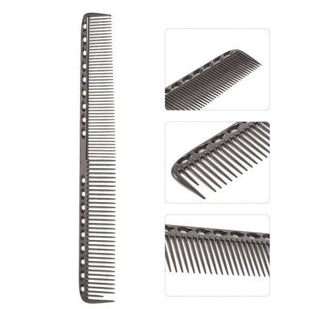 SEWCHICS Stainless Steel Hair Comb Black Large Size for Salon Use Easy to Drying Suitable for All Hair Types
