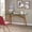 Natural, variant on The Iron Hearth Desk Home Office, for Home Office/Outdoor, Stunning Wood Frame, Rich Acacia Wood Base, Tempered Glass Tabletop