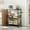 Black, variant on Kselythan 3 Tier Rolling Cart,Utility Cart,Metal Kitchen Cart On Wheels with Baskets,Wire Shelving Rolling Snack Storage Cart Utility Trolley with Handles,Utility Shelf Plant Display Shelf