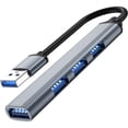 thumbnail image 1 of Extensor USB multifunción de uno a cuatro concentradores, concentrador, divisor para ampliar la base de la computadora, interfaz múltiple, 1 of 1