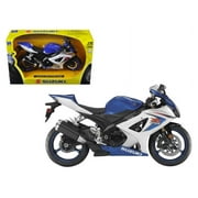 New-Ray  57003A; Replica 1:12 Super Sport Bike 08 Fits Suzuki Gsx-R1000 Blue