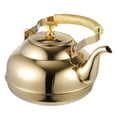 thumbnail image 3 of FENGGUIQU Whistling Tea Kettle Golden Stainless Steel Stovetop Use For Home Users 1Pack, 3 of 9