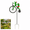 1pc, variant on Lonmuju Frog Wind Spinner Garden Stake, Metal Bicycle Yard Art for Outdoor Patio Lawn Decor, 1 Pc