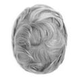 thumbnail image 2 of Skin 0.10-0.12mm with 1/2" French Lace in front Men Toupee Hair Replacement Natural Looking Wig Hairpiece for Men 100% Human Hair System for Men, 2 of 7