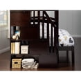 thumbnail image 4 of HomeStock Baroque Bliss Staircase Bunk Bed with Turbo Charger Space-Saving Design, Built-In Storage, Sturdy Frame-Color:Espresso,Size:Twin over Full, 4 of 9