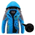 thumbnail image 3 of KYAIGUO 4-14Y boys Windproof Snow Jacket Coats for Toddler Kids Water Resistant Insulated Ski Jacket Teenagers Hooded Winter Thickened Padded Outerwear Jacket, 3 of 7