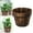 2pcs, variant on Wooden Whiskey Barrel Planters, Barrel Planters for Outdoor Plants, Wooden Flower Planters Pots Boxes with Metal Handles, Planting Wood Buckets Festival Tree Pot for Indoor Outdoor Garden Home Plants