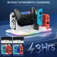 thumbnail image 3 of Estación de carga RGB Switch Controller para Switch y modelo OLED, soporte de carga para 4 Joycons y Switch Pro Controller con indicador LED de carga y 8 ranuras para juegos, 3 of 6