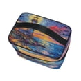thumbnail image 3 of DIXRUYEE Train Case Cosmetics Organizer Fashion Guiding Light Printed Size: 9x6.2x6.5 in, 3 of 5