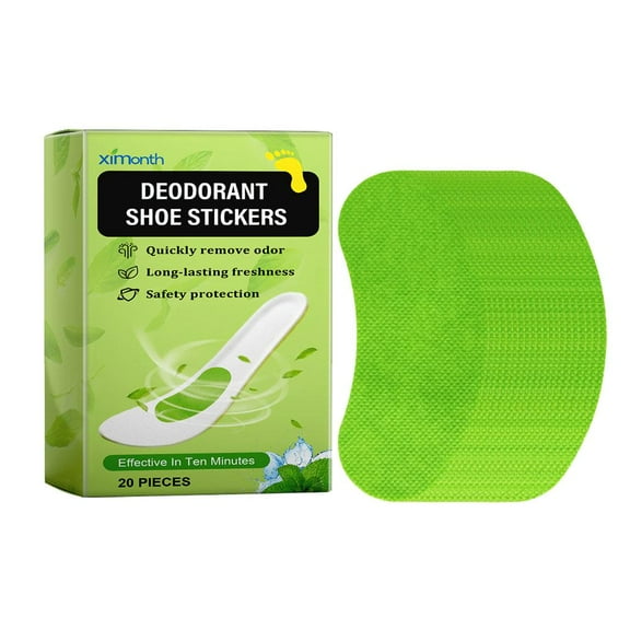 20-Pack Natural Plant Deodorizing Shoe Stickers Long-Lasting Odor Removal For 30 Days Fresh Scent