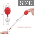 thumbnail image 2 of Vicloon Retractable Keychain, 6 Pieces Card Reel Carabiner and Belt Clip with Extendable Nylon Lanyard for ID Card Holder(Color), 2 of 5