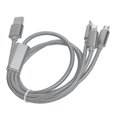 thumbnail image 1 of Cable de carga 3 en 1 Cable de carga múltiple 3 en 1 Cable de carga rápida USB múltiple trenzado de nailon 3 en 1 para puertos IOS/Tipo C/Micro USB, 1 of 8