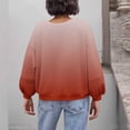 thumbnail image 4 of UAMVSH Cropped Sweatshirts for Women Crewneck Gradient Oversized Shirts Drop Shoulder Casual Loose Long Sleeve Pullover Tops Fall Clothes, 4 of 5