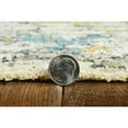 thumbnail image 4 of 7' Silver Machine Woven Shrank Abstract Design Indoor Runner Rug, 4 of 6