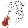 thumbnail image 3 of Arttop Calcomanías De Pared Con Notas Musicales, Notas Musicales Creativas, Pegatinas De Vinilo Removibles Para Pared, Para Aula, Habitación De Niños, Decoración De Estudio De Música, 3 of 5