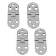 thumbnail image 1 of Shisuyan Alloy Hinge Silver 4Pcs 3.0x1.1In, 1 of 9