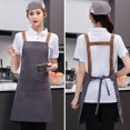 thumbnail image 4 of CSChome Tablier de Chef Ajustable Imperméable Tablier de Cuisine – Grande Couverture en Toile de Protection avec Poches, 4 of 7