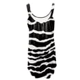 thumbnail image 5 of HAPIMO Women's Mini Loose Sundress Discount Stripe Cow Print Boho Summer Beach SaleScoop Neck Sundress for Girls Elegant Leisure Comfy Retro Holiday Sleeveless Black XL, 5 of 6
