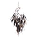 thumbnail image 4 of Colgante de pared tejido bohemio hecho a mano, colgante con forma y borlas de plumas trenzadas para dormitorio, fiesta, sala de estar, adorno Marrón perfecl Colgante de pared de macramé, 4 of 8