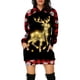 thumbnail image 2 of Vestido de noche de punto con estampado de árbol de Navidad para mujer, vestido de fiesta con capucha, moda de otoño, holgado, Sexy, Mini Festival, ropa femenina, 2 of 5