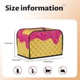 thumbnail image 5 of Yiaed Red Ice Cream Print Two Slice Bread Machine Cover, Universal Size Kitchen Appliance Cover for Bread Machine,Bread Machine Cover, 5 of 7