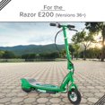 thumbnail image 4 of AlveyTech Roue Arrière 200x50 (8"x2") pour Chaîne Entraînement Razor E200 Scooter (Versures 36+) - Roues de Remplacement pour Razor Électriques, Pièces Incluses Sont Pneu, Chambre à Air, Frein, Pignon, 4 of 4