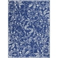 thumbnail image 3 of Nourison Whimsicle Botanical Bohemian Navy 4' x 6' Area Rug, (4' x 6'), 3 of 9
