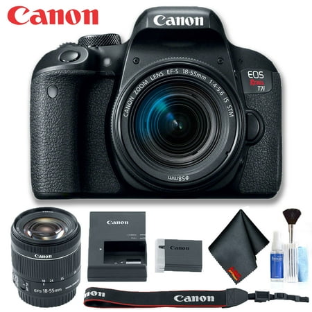Canon EOS Rebel T7i DSLR Camera with 18-55mm Lens (Intl Model) Basic