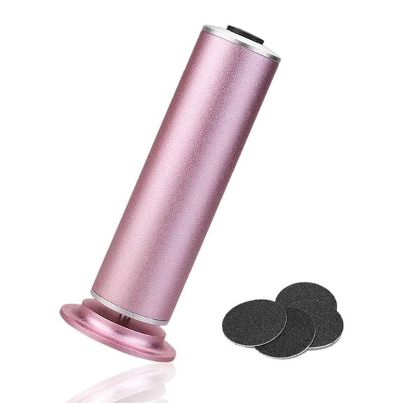 Electric Foot Callus Remover,Powerful Electric Foot File, Professional Adjustable Speed Pedicure Tool Replacement Sandpaper Discs for Dead Skin and Calluses-Pink