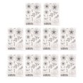 thumbnail image 1 of 10 Uds Sellos Transparentes Patrón De Hojas De Flores Reutilizables TPR DIY Sellos Decorativos Para Hacer Tarjetas Scrapbooking, 1 of 14
