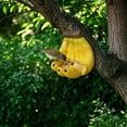 thumbnail image 5 of Banana Shaped Resin Bird Feeder, No Spill Bird Feeder, Automatic Bird Feeder, Durable Outdoor Yard Patio Wildlife Feeding Station for Birds, Novelty Hanging Seed Tray 1Pcs, 5 of 9