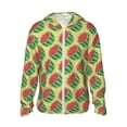 thumbnail image 2 of Lsque Summer Watermelon UPF 50+ Lightweight Sun Protection Men's Women's Long Sleeve Shirt, Hoodie Performance -X-Large, 2 of 9