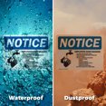 thumbnail image 6 of (2 Pack) Employee Hand Washing OSHA Notice Sign 24 Inch X 18 Inch Plastic Sign, Weather Resistant, UV Protected for Workplace, Business, and Construction Site, Made in the USA, 6 of 8