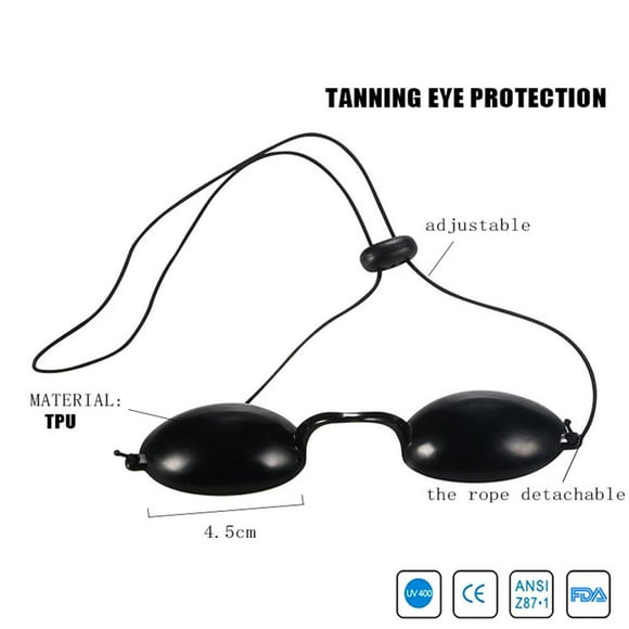Gafas de cama de bronceado suaves y ibles Protección para los ojos Gafas Yinane gafas de cama de bronceado