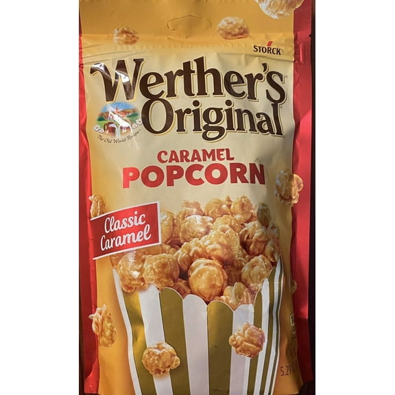 Werther's Original Classic Snack Caramel Popcorn 5.29 Oz Bag - FREE SHIPPING