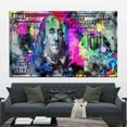 thumbnail image 3 of Money Printed, Colorful Dollar Artwork, Benjamin Franklin Art, Dollar Art Canvas, Office Art, Colorful Money Printed Canvas, Canvas Wall Decor - Natural Framed, 3 of 6