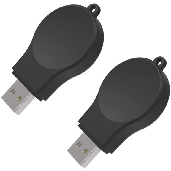 Portable Galaxy Watch 8 7 Charger USB Wireless car Charger Keychain for Samsung Watch 8 7 Ultra 6 5 Pro 4 Classic 3 Active 2 Accessories (2 Pack)