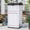 White, variant on Uforic 31 Gallon Large Outdoor Trash Bin, Waterproof Resin Garbage Can with Lid & Drip Tray, Waste Container,for Porch, Backyard, Black
