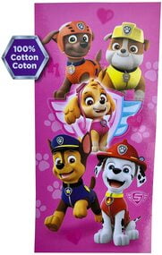 Paw Patrol Paws In The Sand Beach Towel measures 28 x 58 inches NEW 