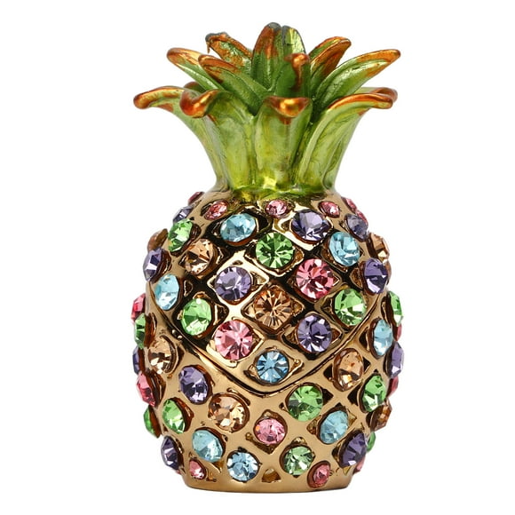 Boîte à Bijoux en Métal, Boîte à Bibelots de Fruits Style Ananas Largement Utilisée Couleurs Vives pour Table