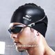 thumbnail image 4 of Gorro de natación WHALE extra grande de silicona para mujeres y hombres, color negro, 4 of 7
