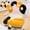 Yellow, variant on Adorable Cat Paw Office Chair Cushion with Memory Foam, Non-Slip Plush Chair Pillow for Gaming with Backrest for Adults and Pets for Room Decor (Black,50 * 90cm/19.7 * 35.4in)