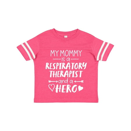 

Inktastic My Mommy is a Respiratory Therapist and a Hero Gift Toddler Boy or Toddler Girl T-Shirt