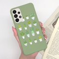 thumbnail image 1 of Funda protectora de teléfono para Samsung A33 A 33 5G, carcasa trasera con dibujos de gato y flores mate, A la moda, para SamsungA33 Fivean unisex, 1 of 2