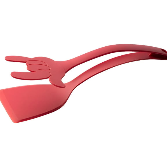 ACDANC 2 in 1 Grip and Flip Spatula Tongs Egg Flipper Tong Fried Egg Double Spatula Food Clip Egg Turner Pancake Fish French Toast Omelet Making for Home Kitchen Cooking Tool