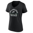 thumbnail image 2 of Women's Saquon Barkley Black Philadelphia Eagles Floral Name & Number V-Neck T-Shirt, 2 of 3