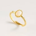thumbnail image 3 of Adjustable White Opal Promise Ring & Gold Ring, 3 of 5