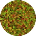 thumbnail image 1 of Ahgly Company Machine Washable Indoor Round Transitional Pistachio Green Area Rugs, 3' Round, 1 of 7