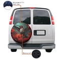 thumbnail image 4 of KAKALAD Hummingbird And Red Flowers 02 Spare Tire Cover Universal Vehicle Accessories Buckle Car Tools 14”in, 4 of 6