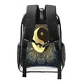 thumbnail image 2 of Honeii Yin And Yang Mandala Print Clear Backpack Heavy Duty Transparent Bag 17" See Through BookBag for Women Men Adults Work Festival Sports Travel, 2 of 7